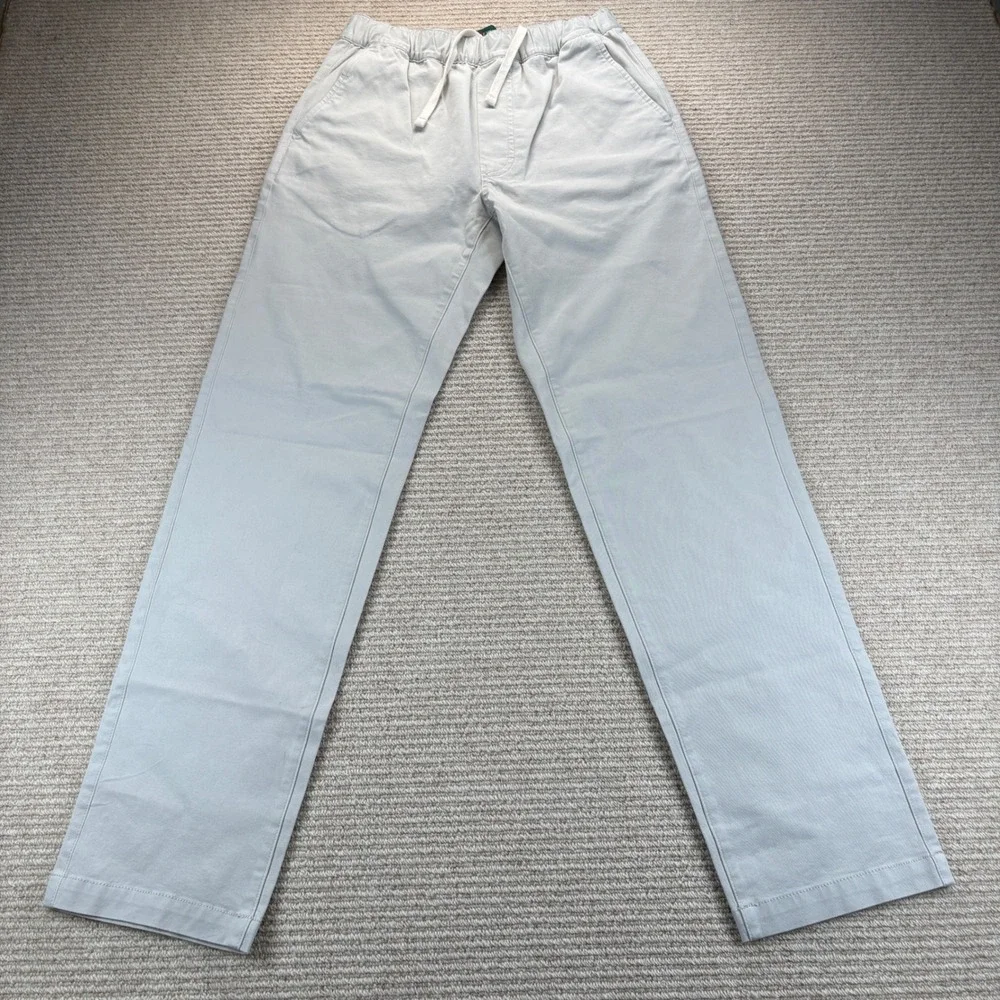 J.Crew Cordura Dock Pants Mens XS Stone Drawstring Cotton Blend‎ CK691