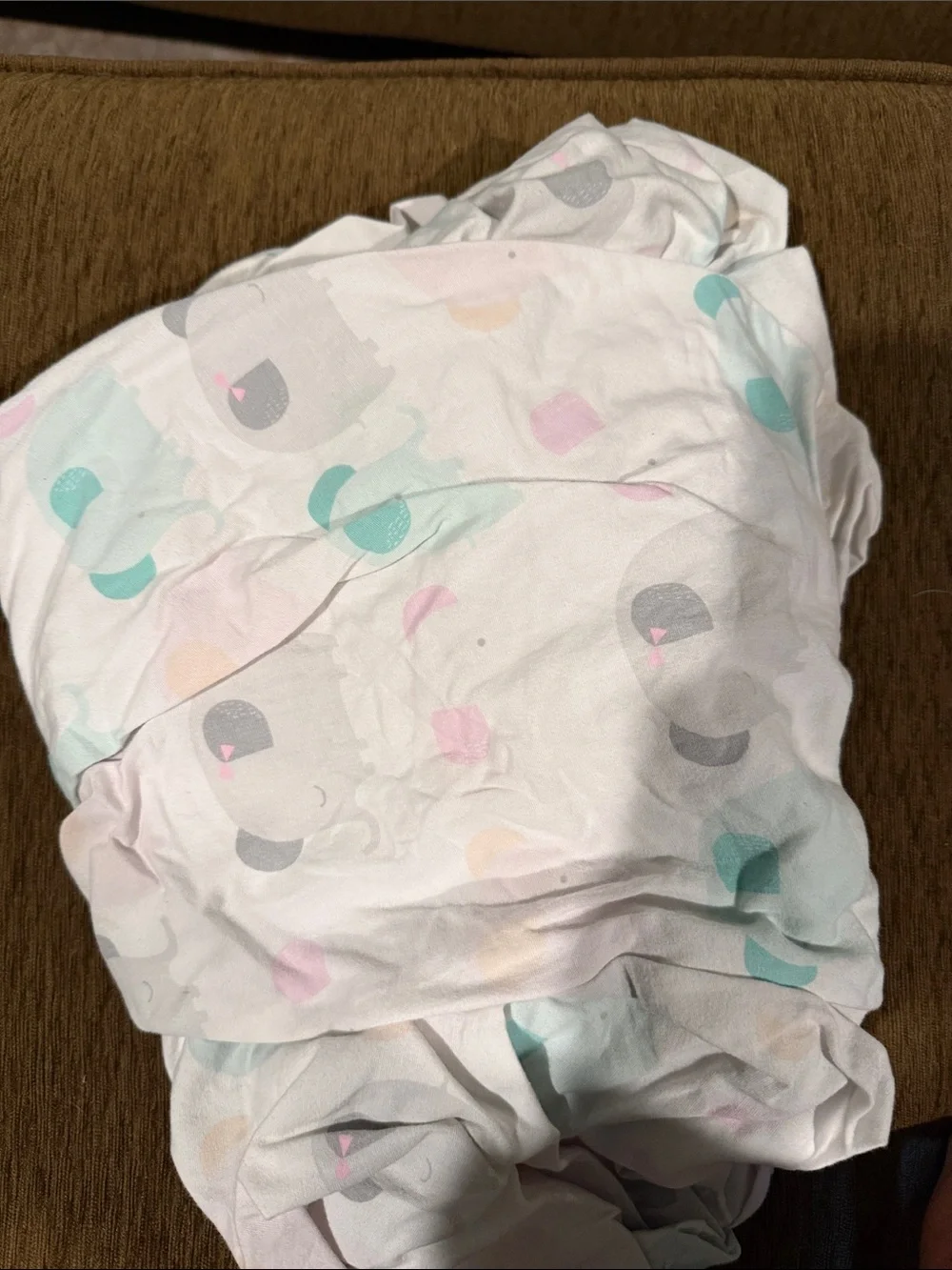 Circo White Fitted Sheet with Multicolor Polka Dots