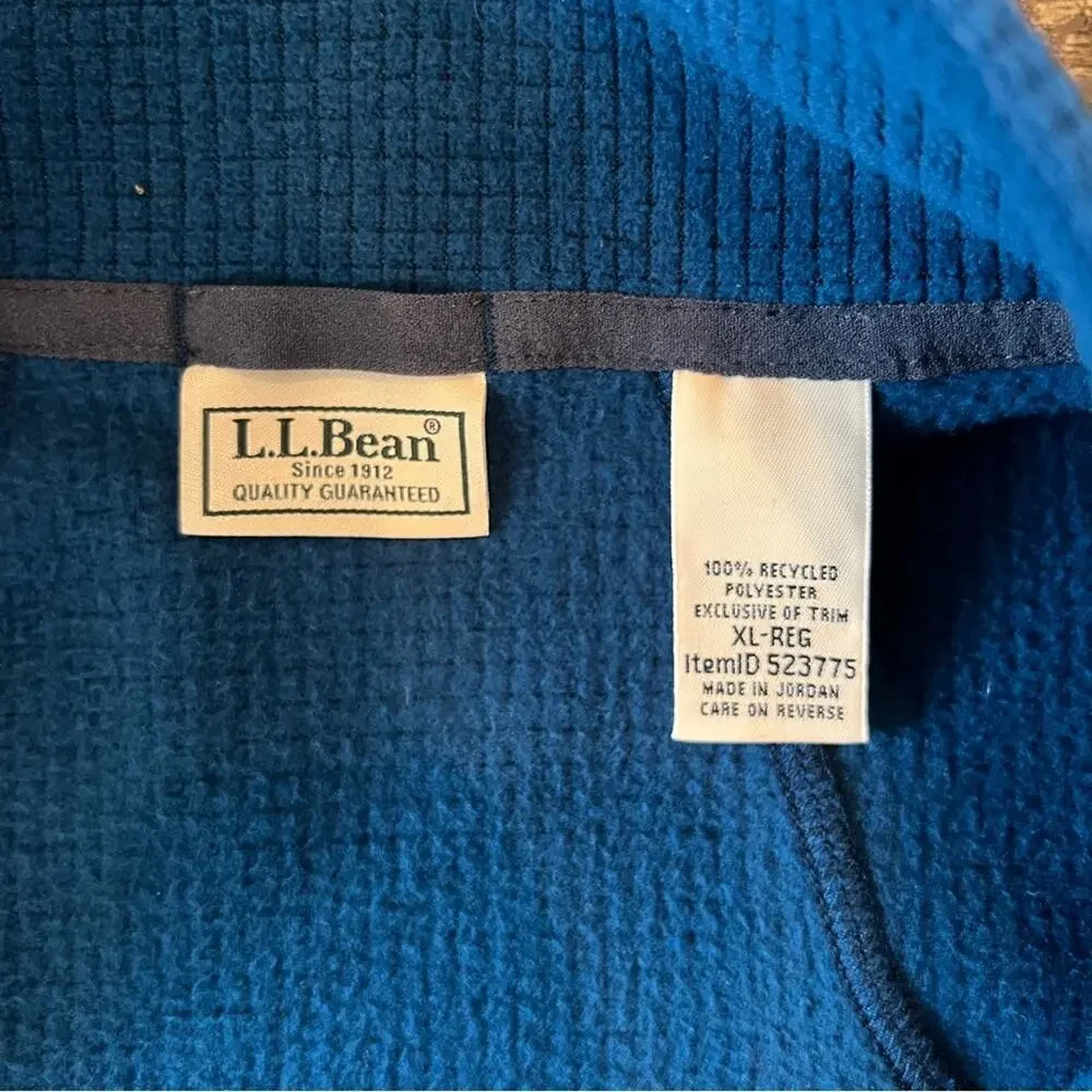 NWOT L.L. Bean Men's Pathfinder Performance Full-Zip Fleece Jacket Size XL