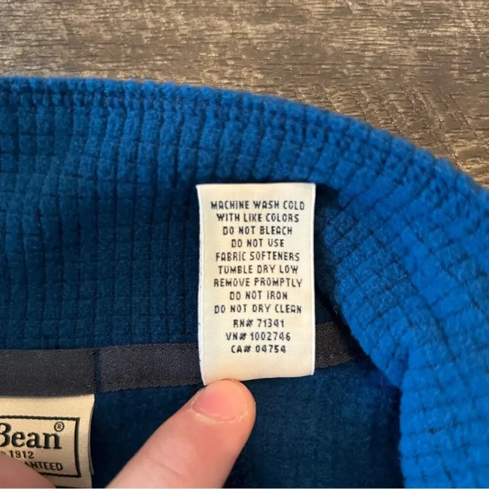 NWOT L.L. Bean Men's Pathfinder Performance Full-Zip Fleece Jacket Size XL