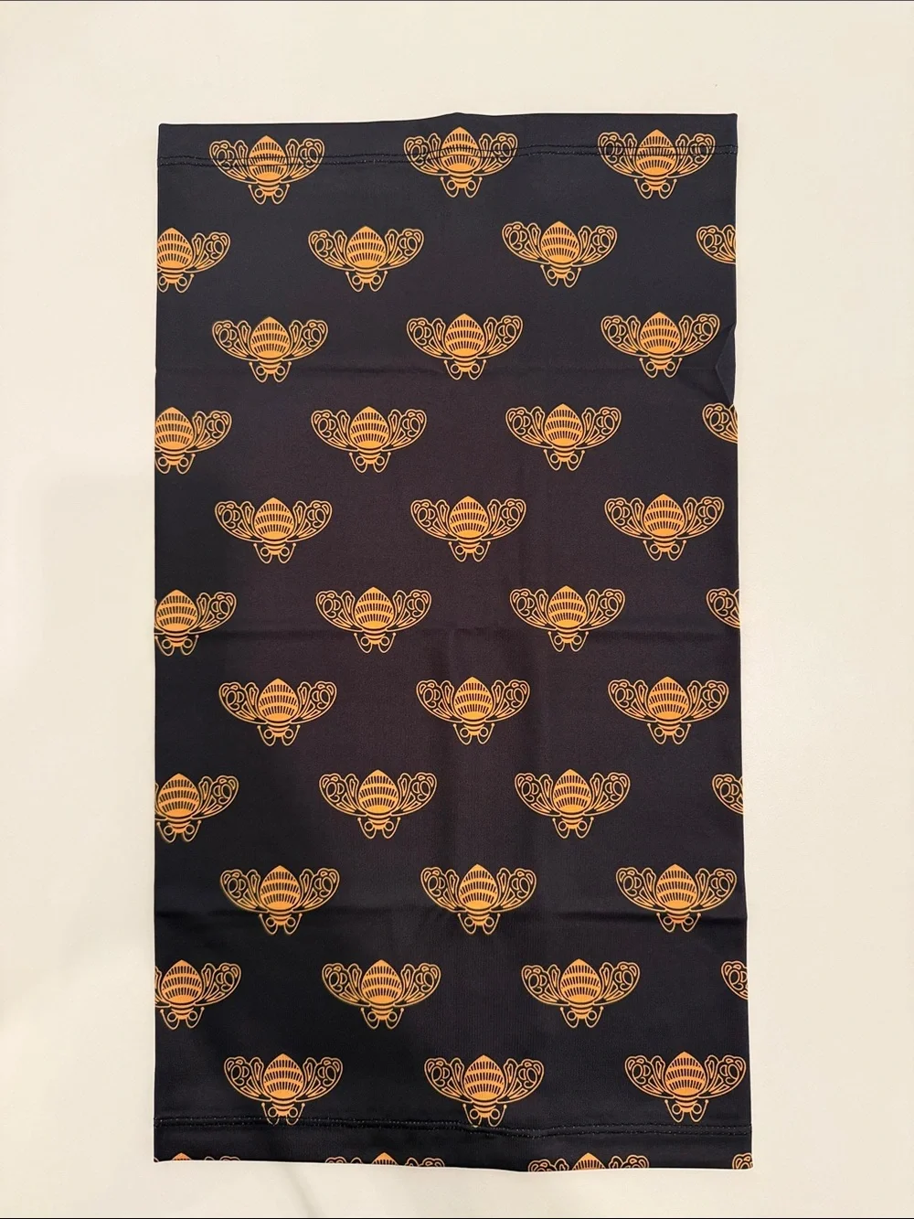 Patron Tequila / Bee Black Neck Gaiter, New, 10” x 17 & 1/2”