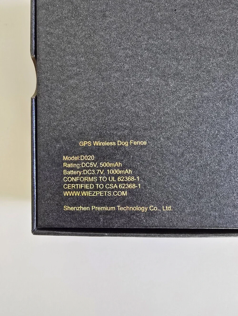Unused Wiez GPS Pet Electronic Fence