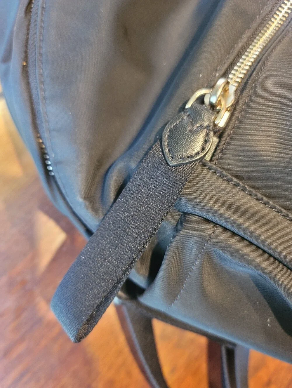 Kate Spade Black Nylon Backpack
