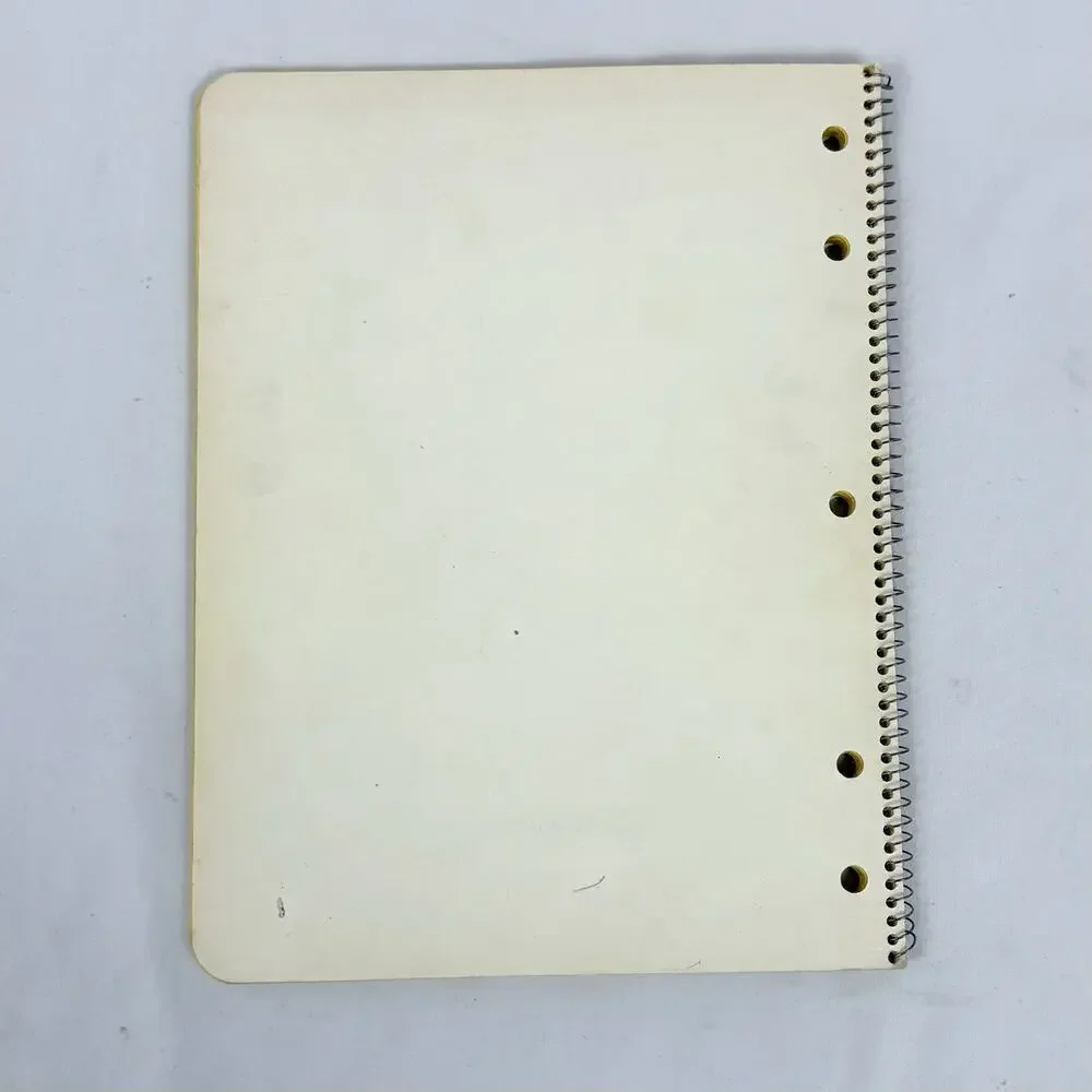Vintage 1970s Westab Mead Love Notes Spiral Notebook Lot Color Filled Paper Rare