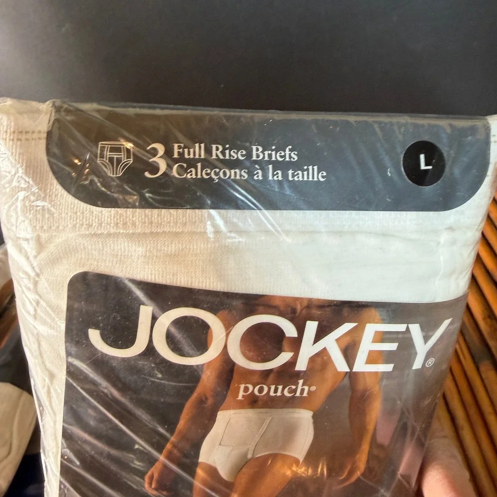 Vintage 1999 Jockey Pouch Mens 3 Pack Full Rise Briefs Large Tighty Whities 4395