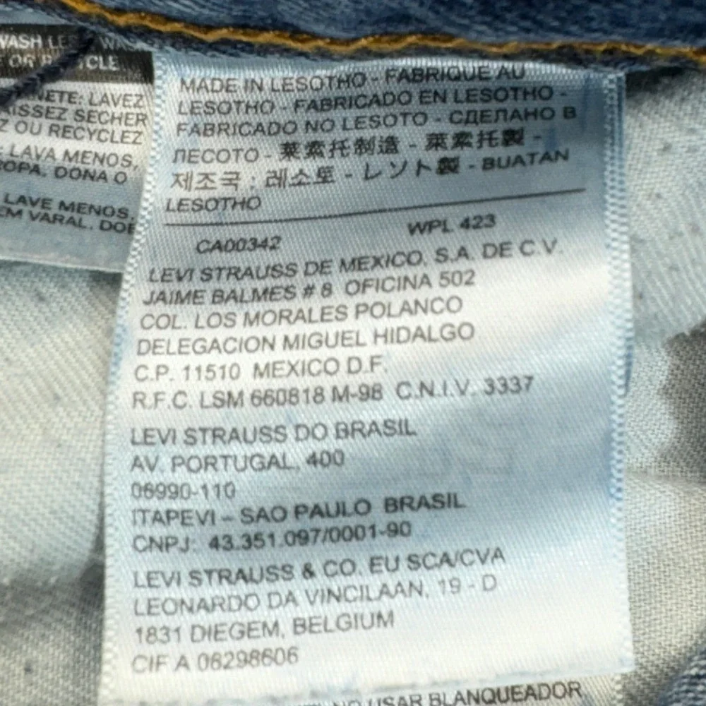 Levi's 560 Jeans Mens 33x30 Blue Comfort Fit Loose Tapered Leg Baggy Denim