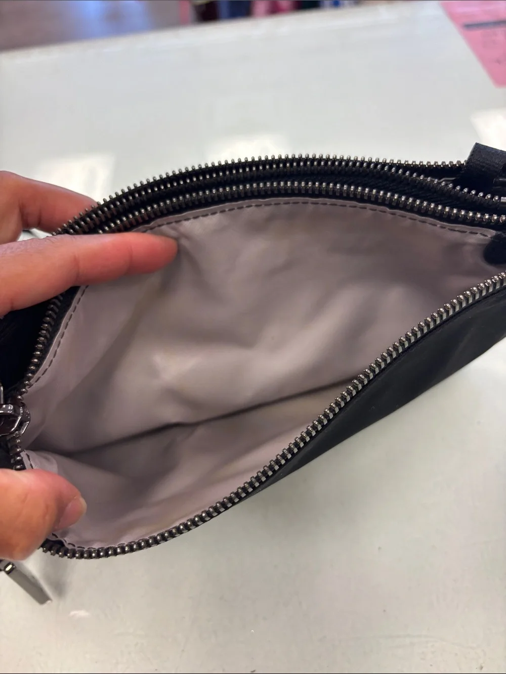 Tumi Adela Black Nylon Crossbody bag