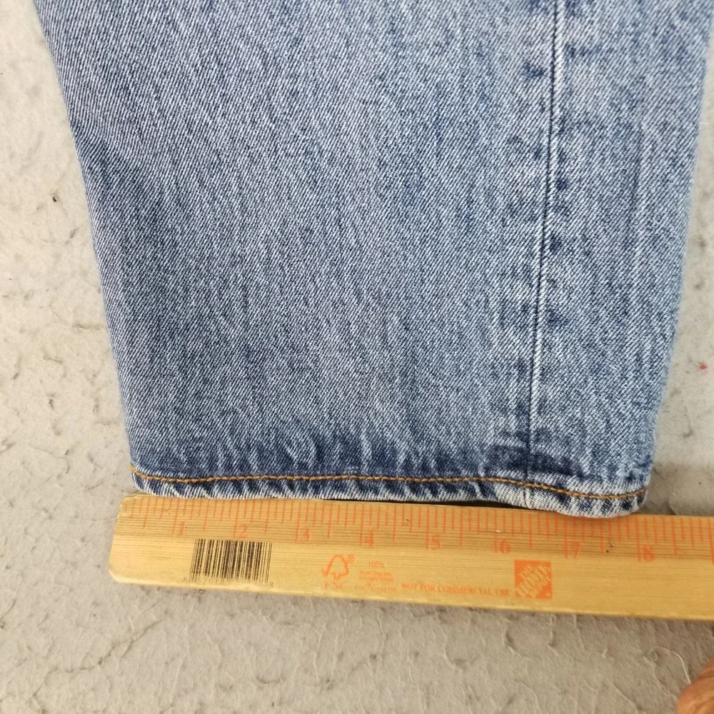 Levis Jeans Mens 36x32 Blue 501 Original Fit Straight Leg Button Fly 100% Cotton