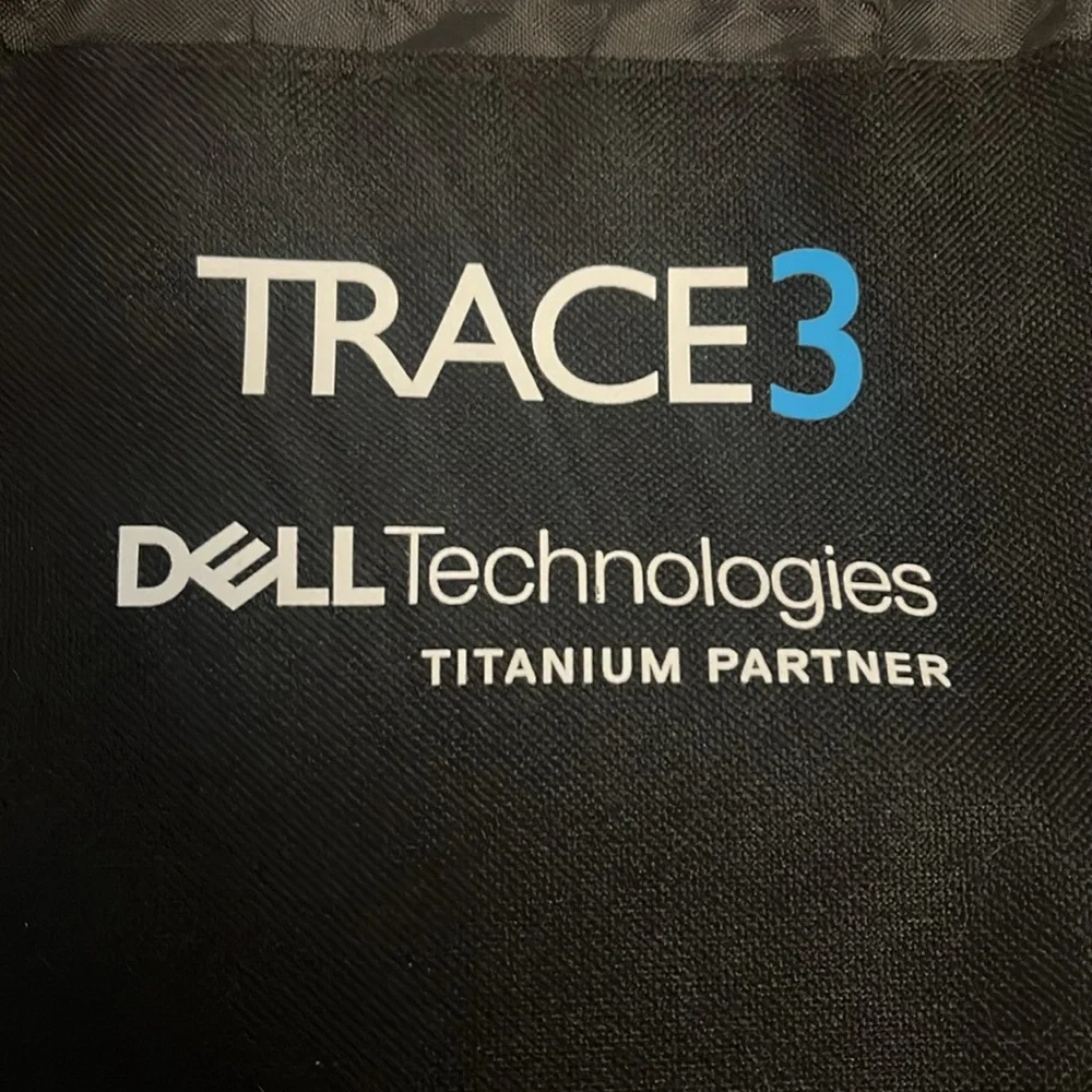 Leeds Trace3 Dell Tech Gray Black Deluxe Slim Drawstring Backpack Sportspack