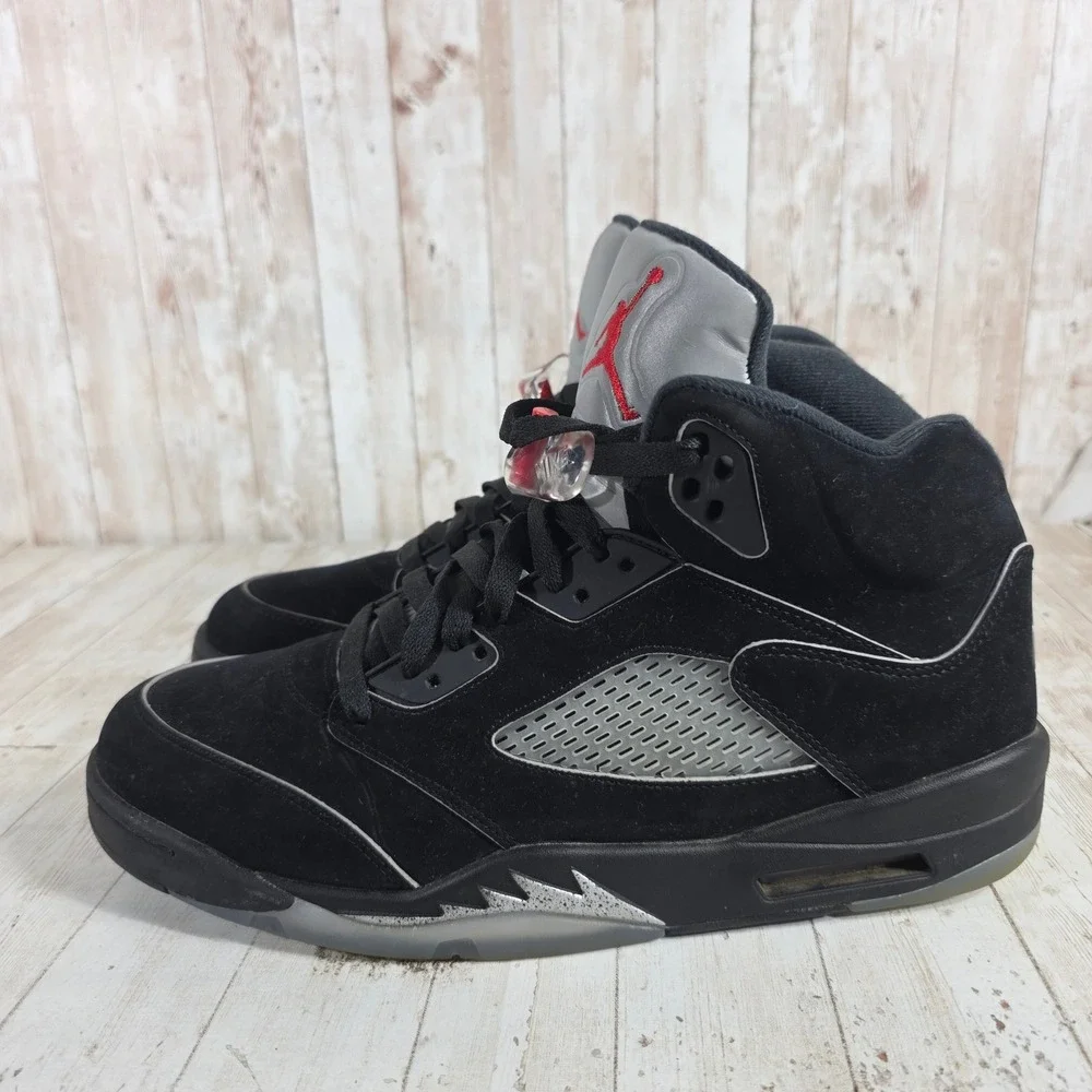 Jordan 5 Retro Metallic Black 2024 Mens High Top Sneakers HF3975-001 Size 13