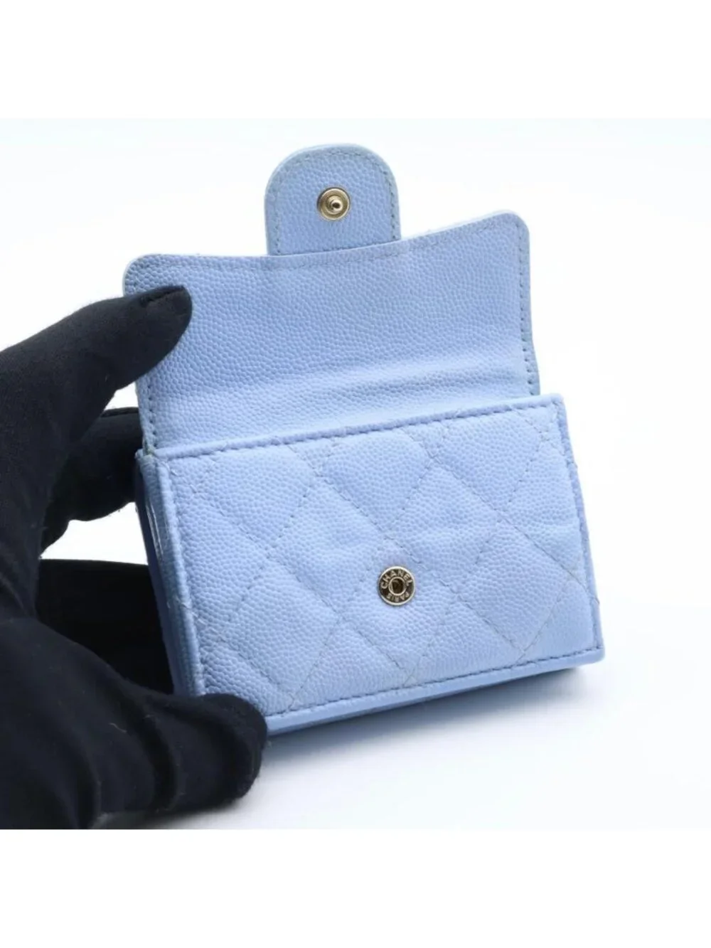 Chanel Timeless Classic Trifold Wallet Caviar Leather