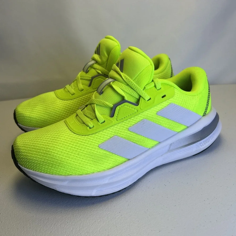 adidas Galaxy 7 Lucid Lemon Neon Green Running Shoes Men's Size 6.5 JQ2624