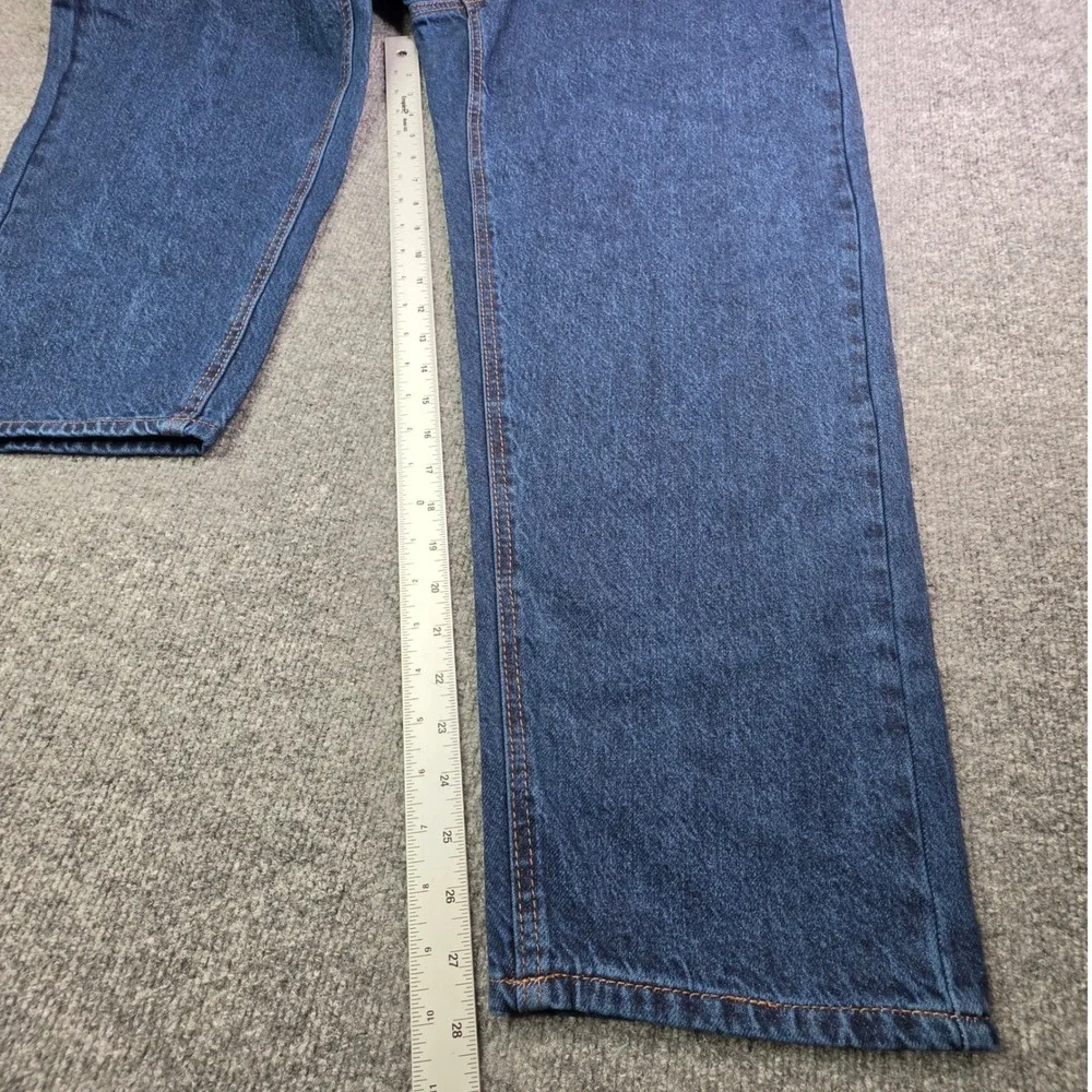 Empyre Jeans Mens 32 Blue Easy Now Wide Leg Skate Graffiti Streetwear Denim
