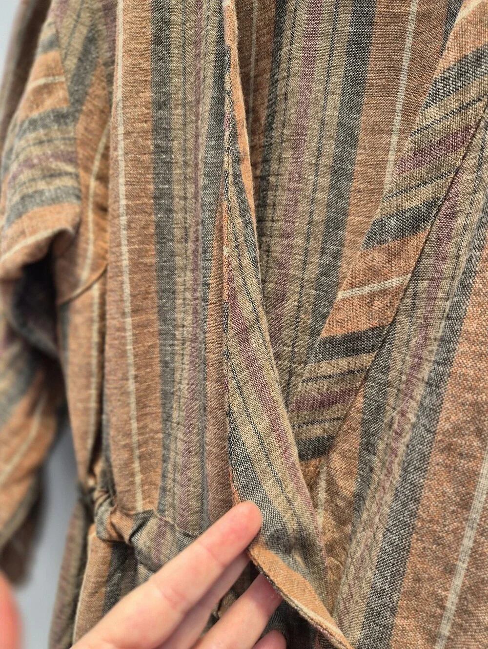 Free People Loveland Metallic Striped Jumpsuit M Excellent Whimsigoth 70s Boho
