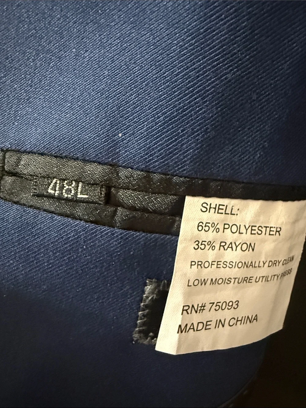 LINEAGE Men's Navy Blue Single-Breasted Blazer 48L NWOT