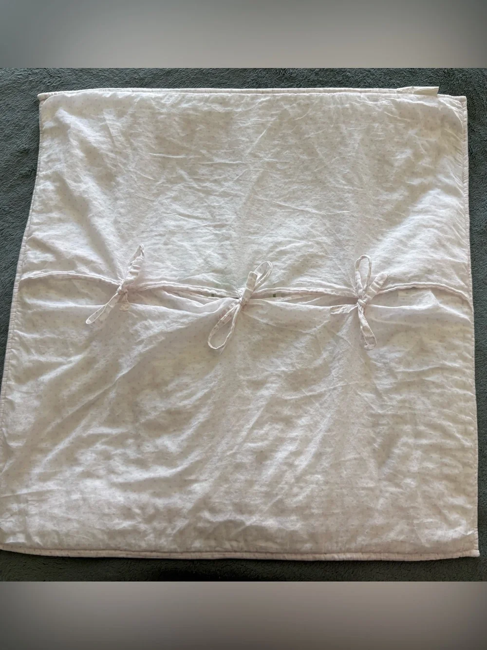 Pottery Barn Kids Pink & White Patchwork Twin Quilt & Pillowcase Set
