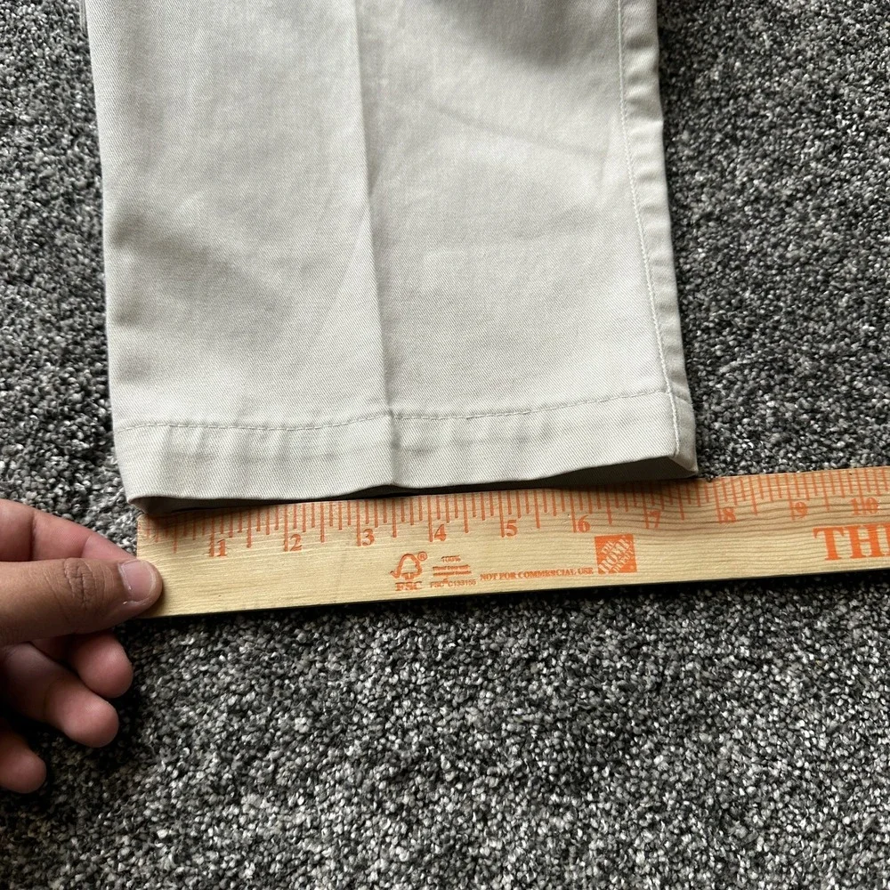 Docker Pants Mens 34x32 Beige Chino Pleated Front Classic Fit Slash‎ Pocket