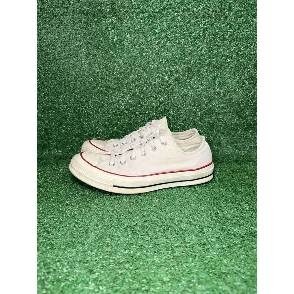 Converse Chuck 70 Low OX Womens Size 9 White Casual Skate Shoes Retro Sneakers