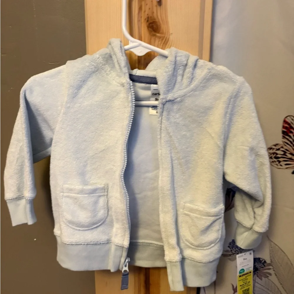 Carter's Soft Blue Kids Zip-Up Hoodie