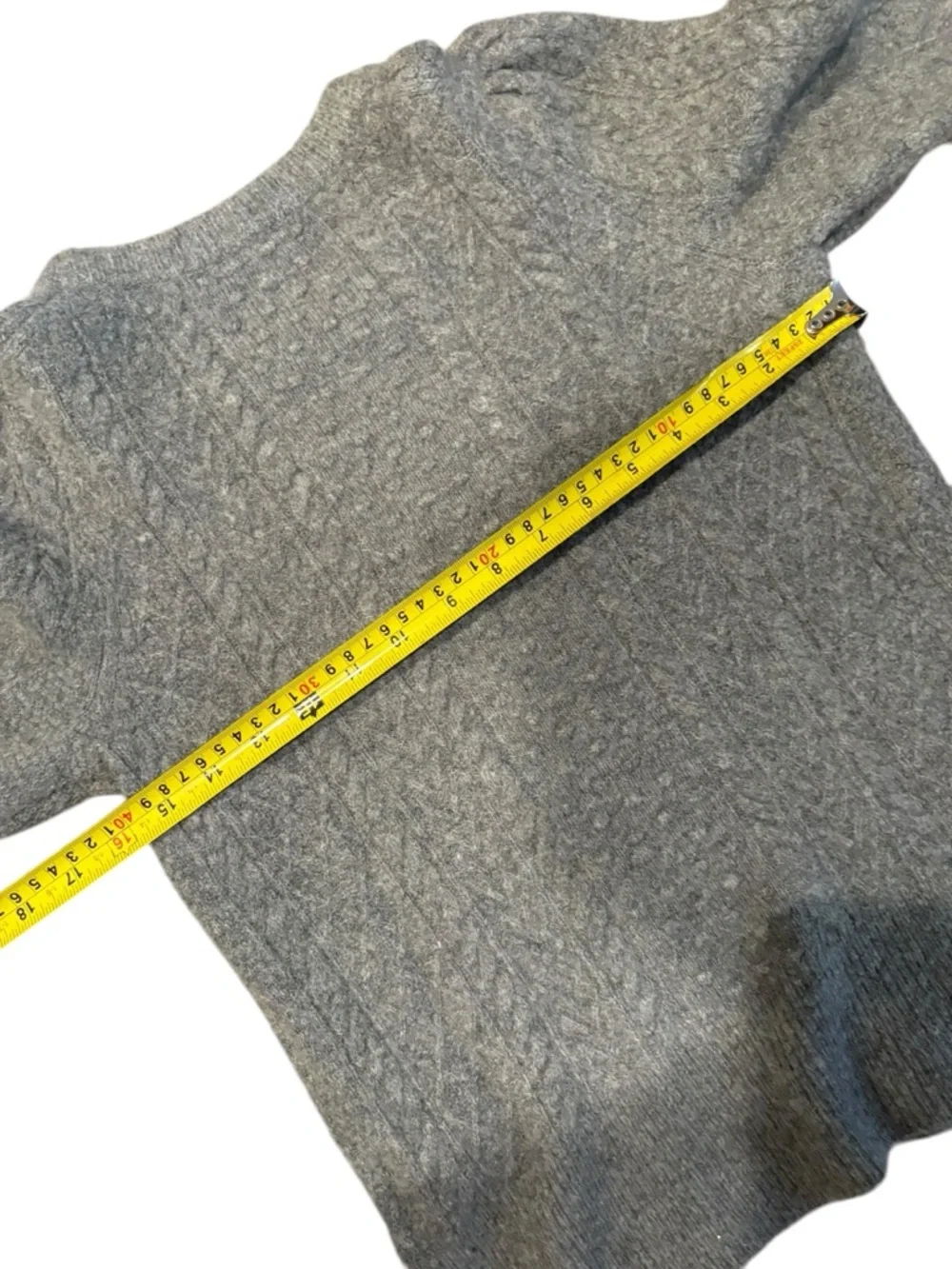 J. Crew gray wool alpaca blend knit sweater