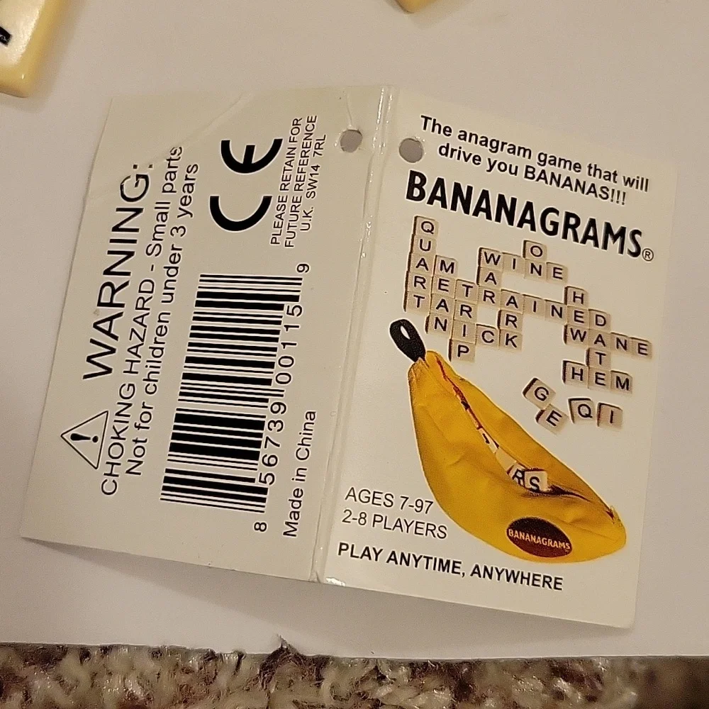 BANANAGRAMS new $20