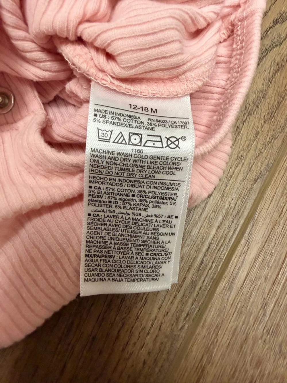 Old Navy Baby Girl Pink Ribbed Bubble Romper 12-18M Flutter Sleeve Summer Outfit