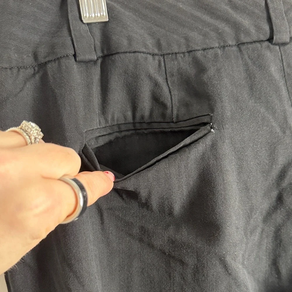 Chloé Black Tailored Trousers – Size 42 (US 10) – Made in France