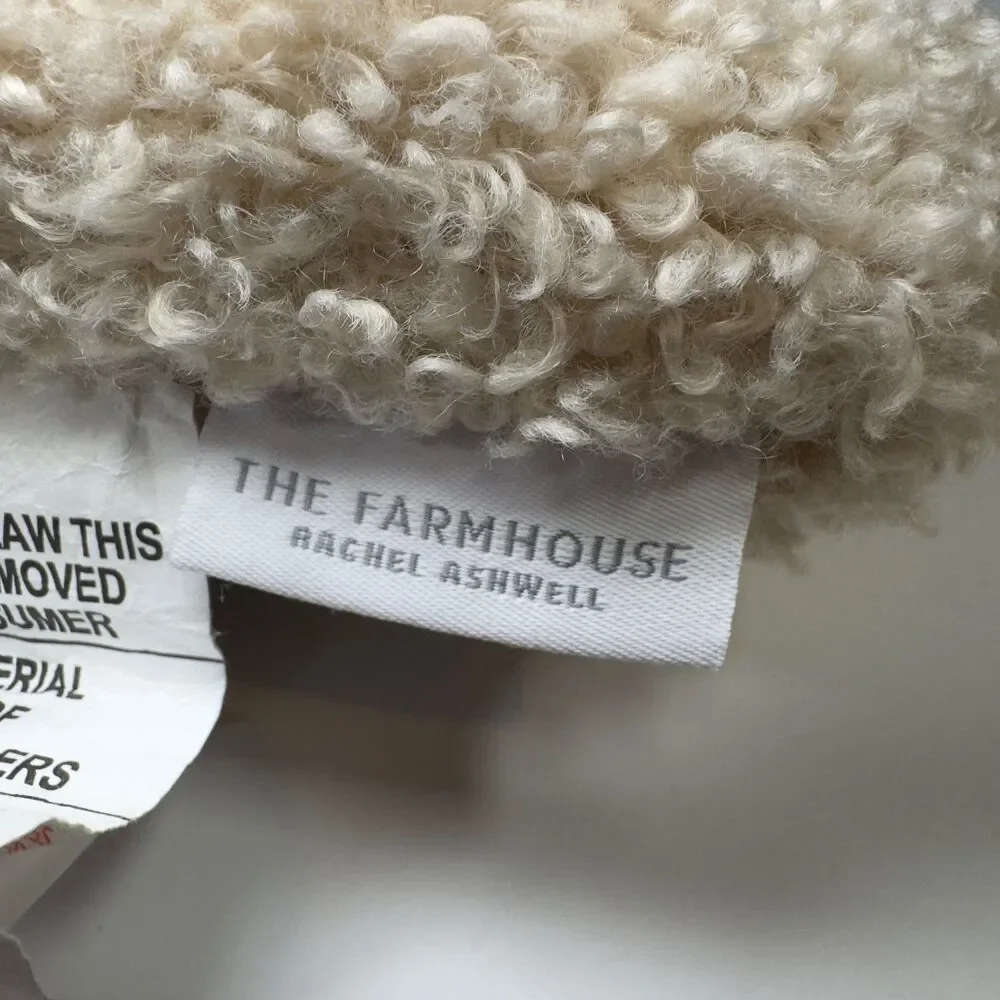 The Farmhouse by Rachel Ashwell Bunny Plush Decorative Pillows Pink Cream Easter