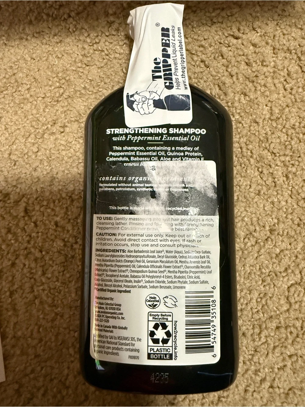 Strengthening Peppermint Shampoo — Black