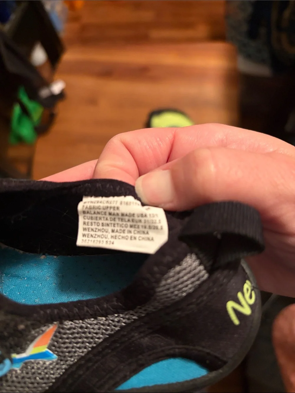 Kids Neon Green & Blue Shark-Pattern Water Shoes - Lightweight Quick-Dry