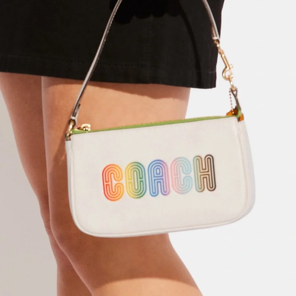 Coach Nolita 19 With Rainbow Coach Gold/Chalk Multi