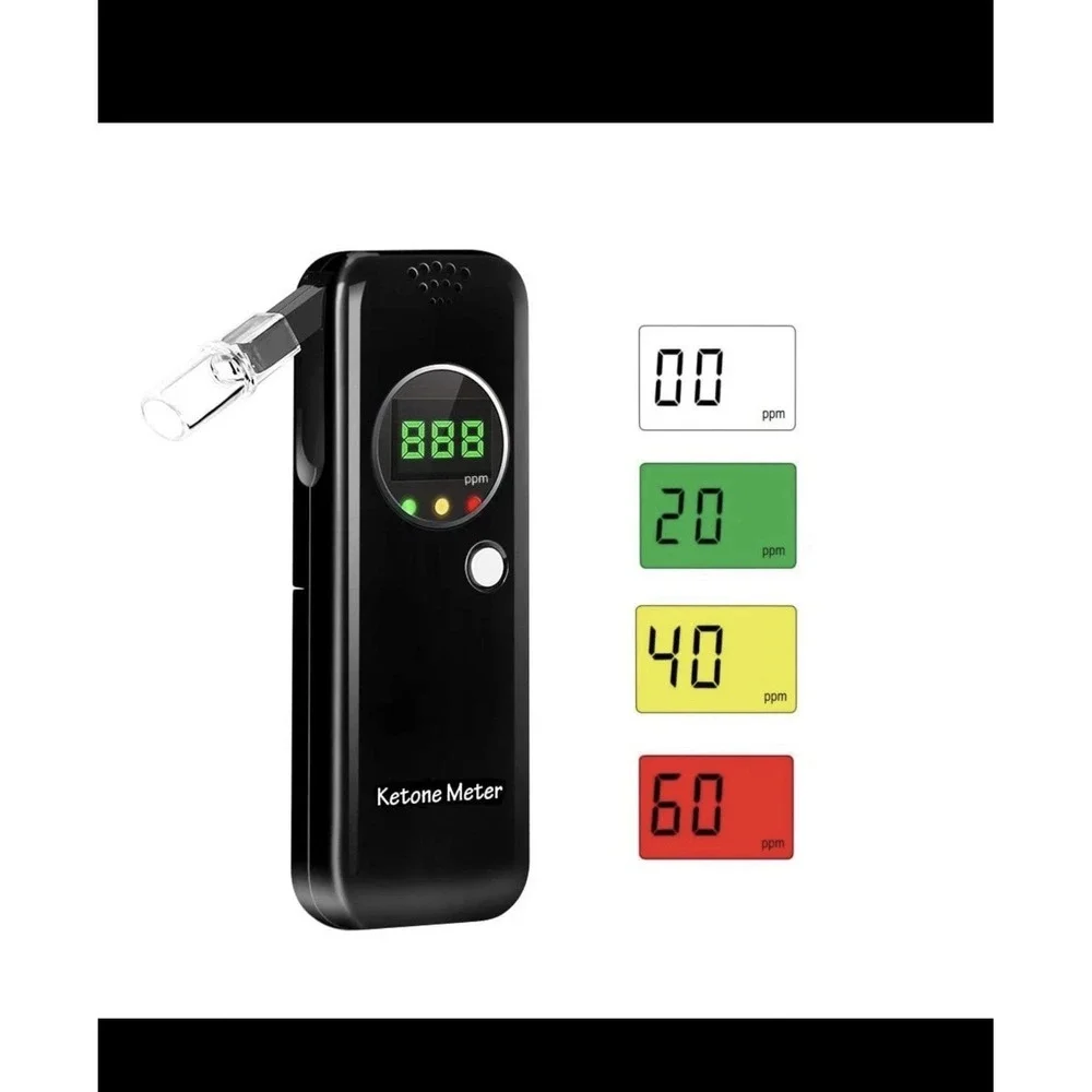 Ketone Breath Analyzer, Portable Ketosis Tester for Family Health with 8 pieces