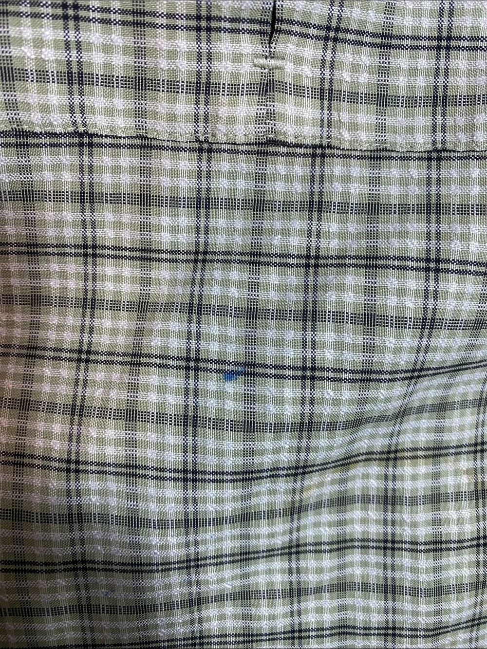The North Face plaid button