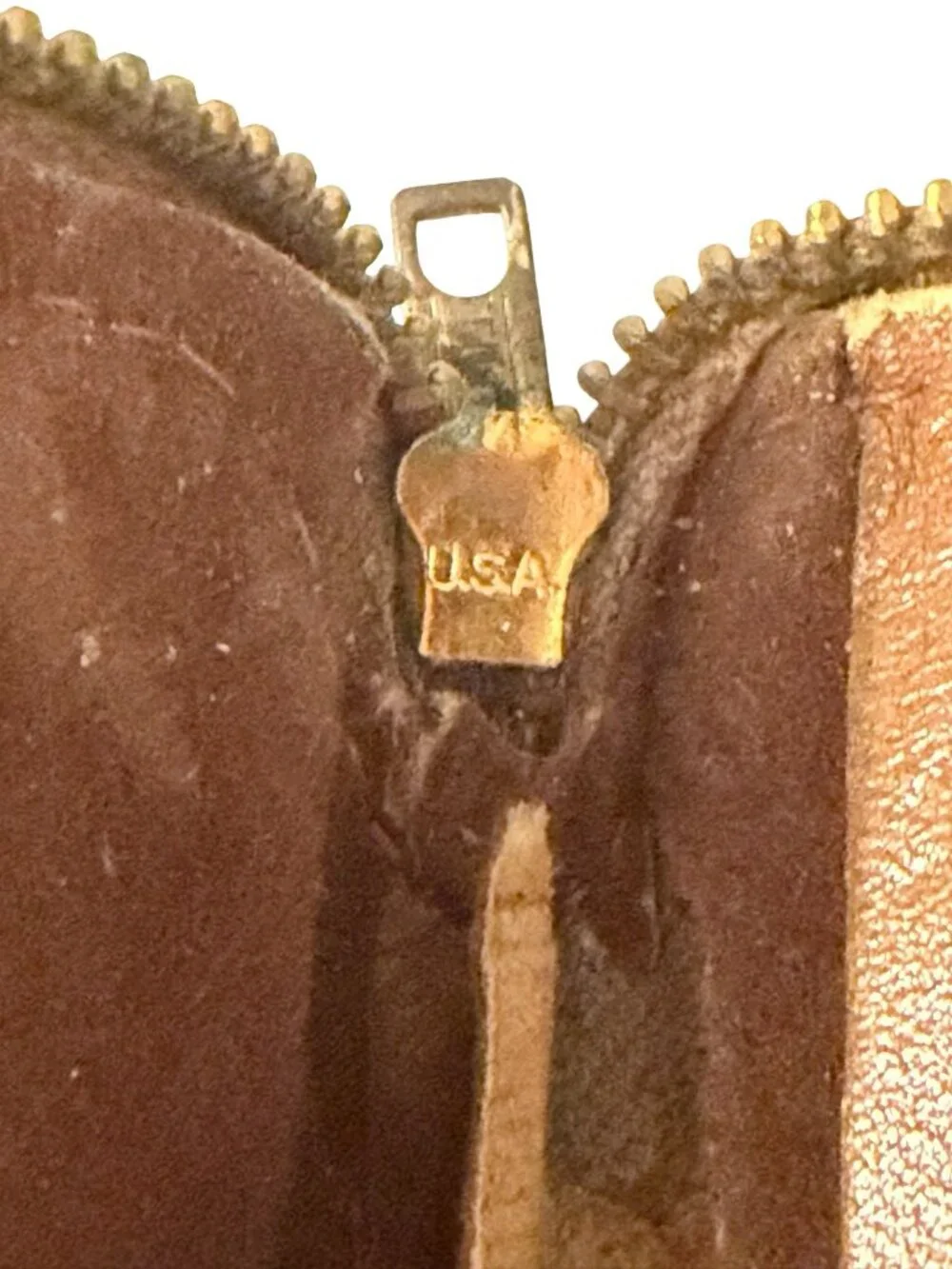 Vintage genuine cowhide