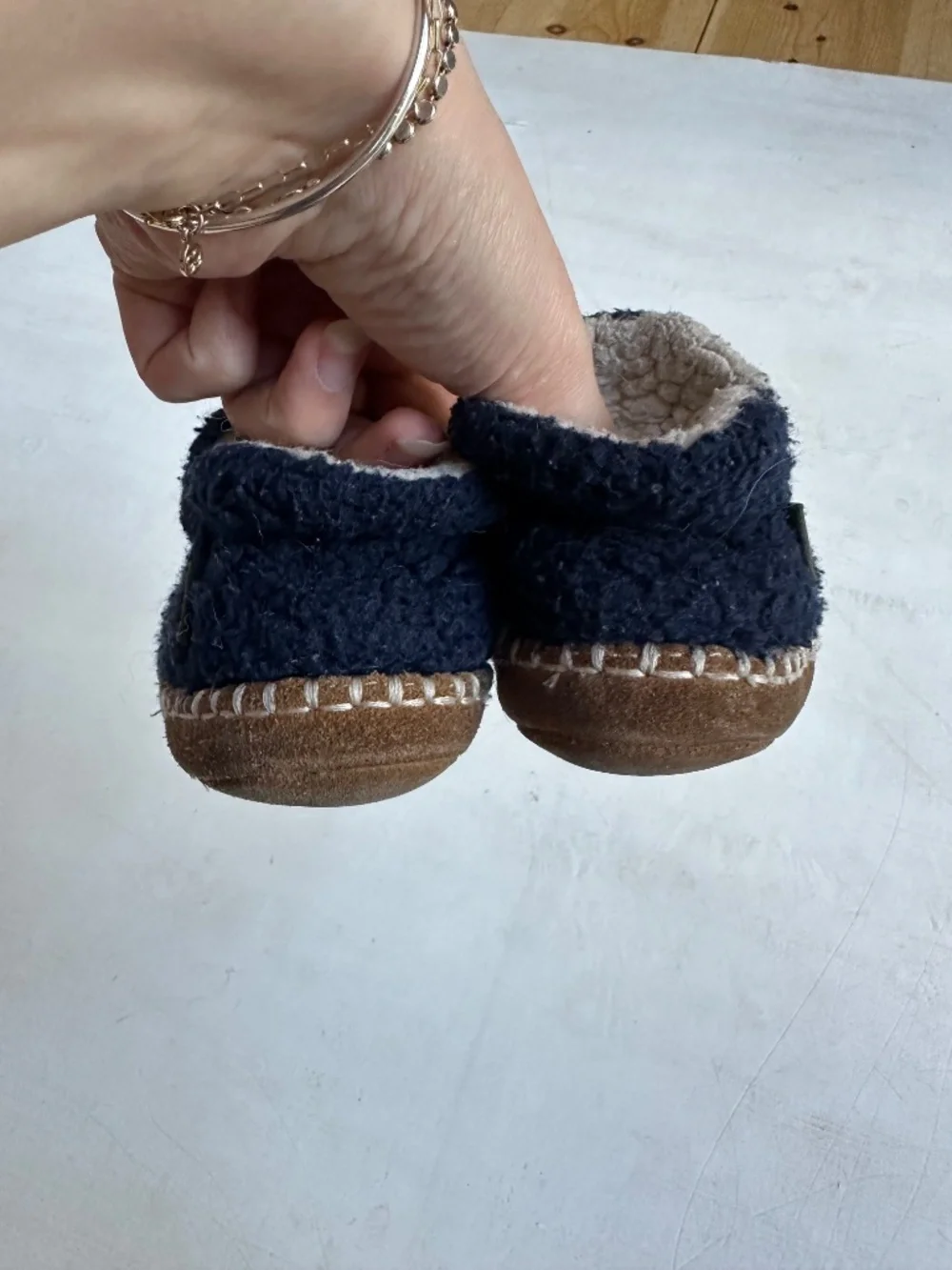 LL Bean Kids Cozy Slipper Booties 7-8
