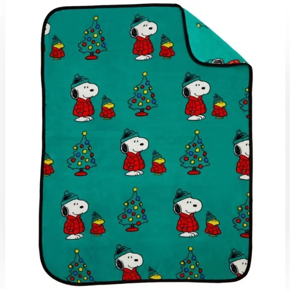 Peanuts® Snoopy & Woodstock Puffer Coat  Cozy Plush Throw, 40 in x 50 in
