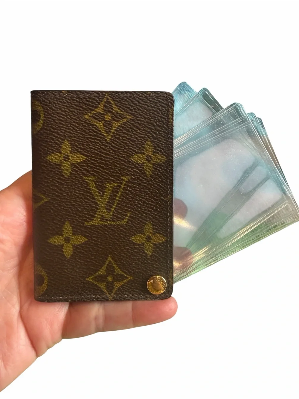 Louis Vuitton Vintage Monogram Brown Canvas ID Cardholder
