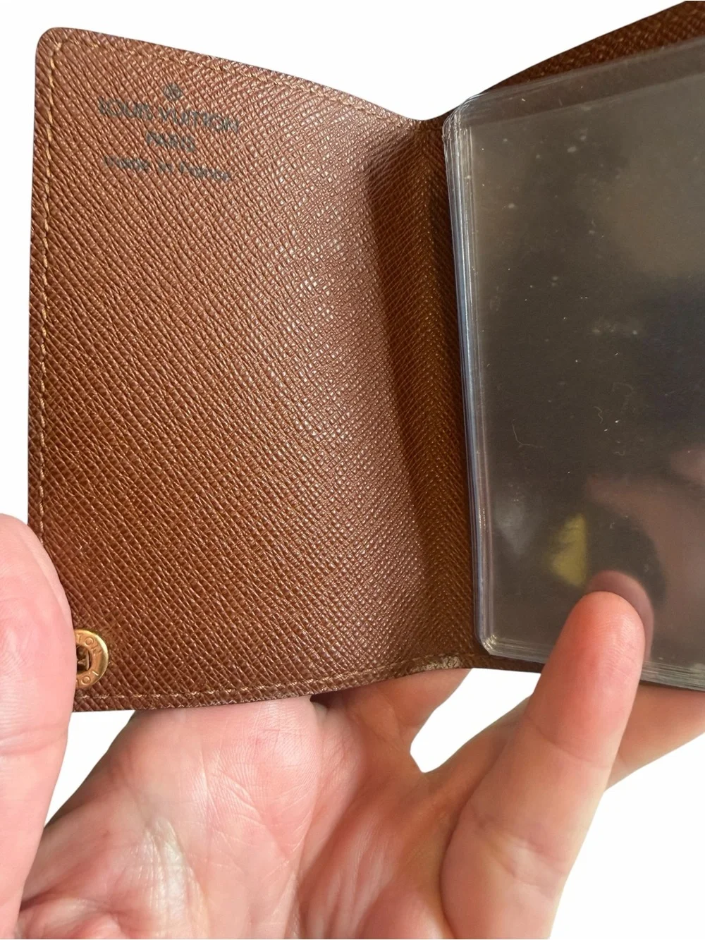 Louis Vuitton Vintage Monogram Brown Canvas ID Cardholder