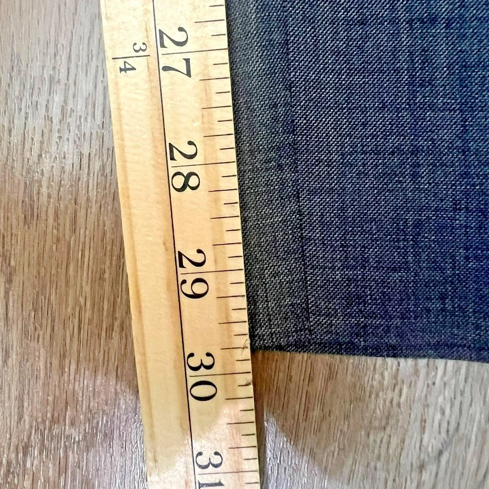 Lauren Ralph Lauren Gray Suit 48R 100% Wool Natural Stretch Flat Front Two Piece