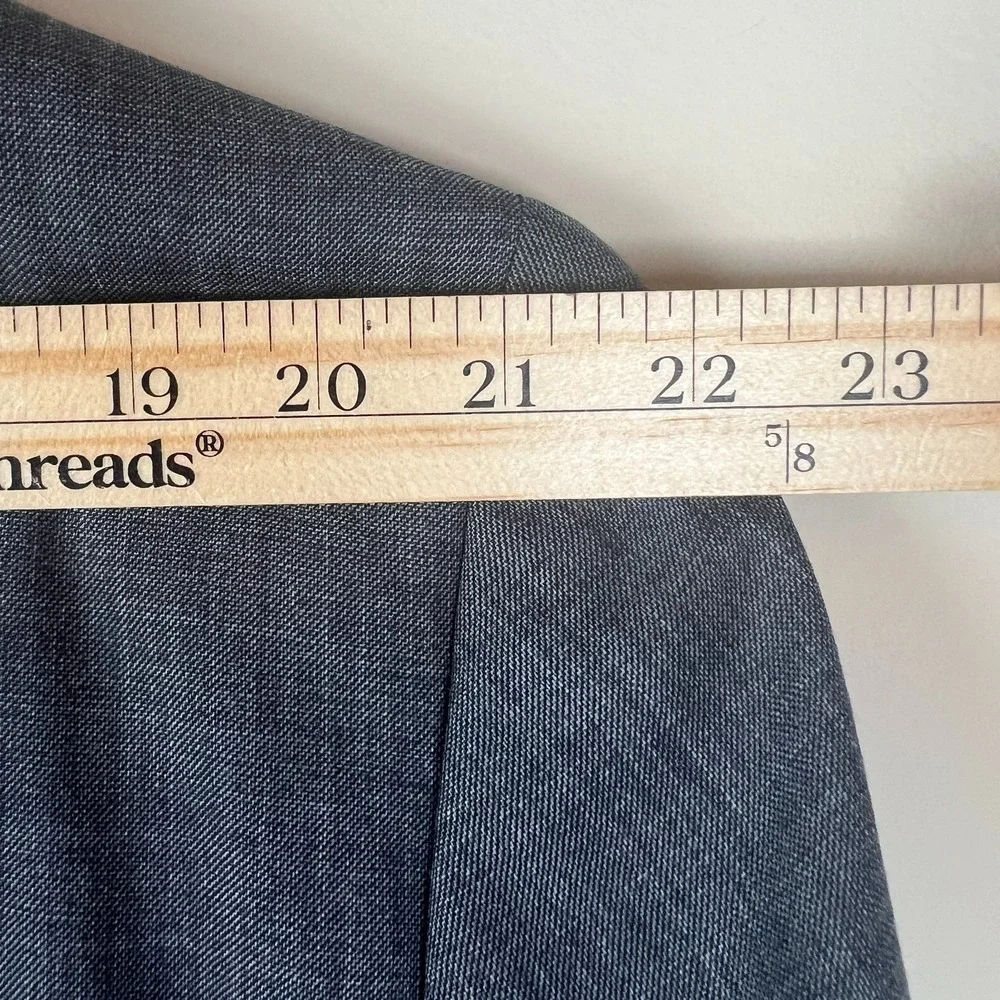 Lauren Ralph Lauren Gray Suit 48R 100% Wool Natural Stretch Flat Front Two Piece