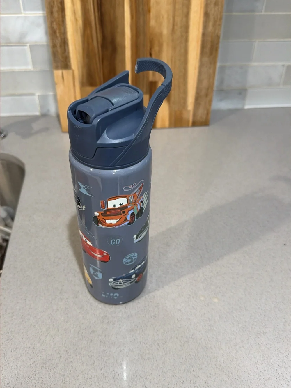 Pottery Barn Disney Pixar Cars Kids Stainless Water Bottle 22oz