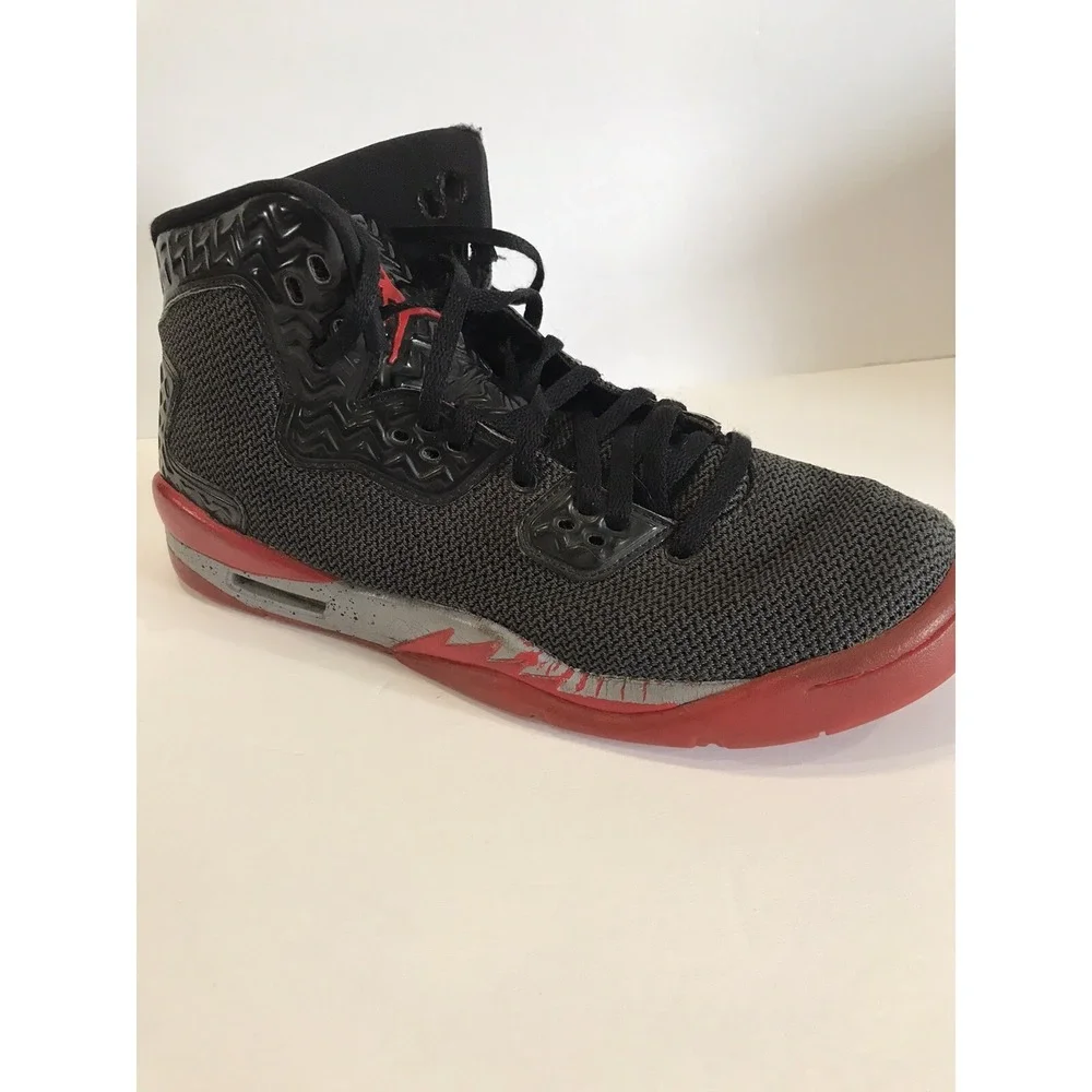 Nike Air Jordan BK high top black red and gray size 7Y‎