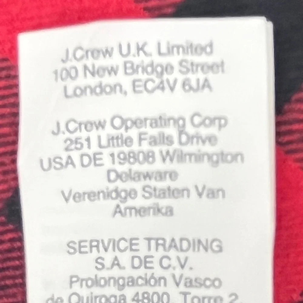 J. Crew crew flannel