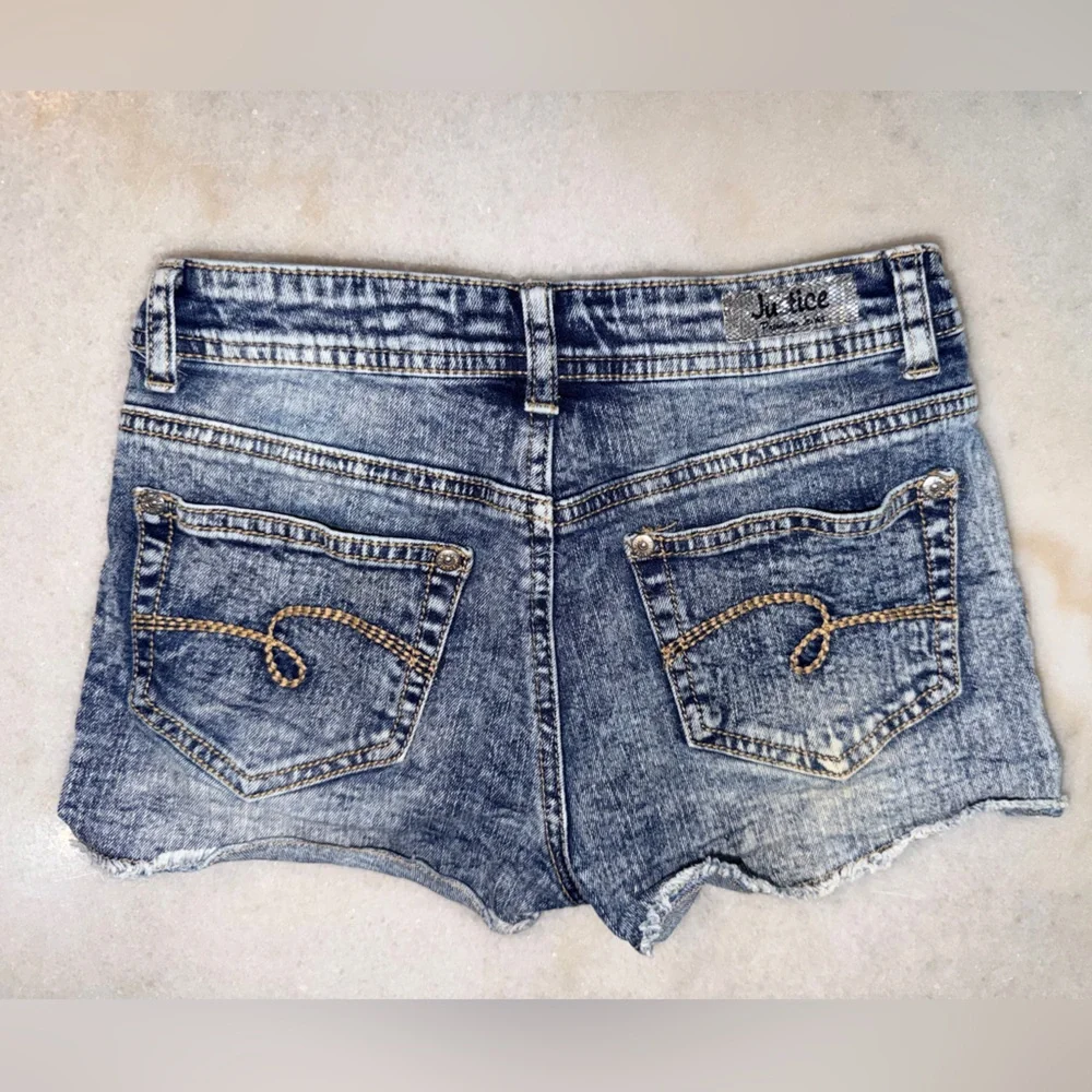 Justice Blue Jean Daisy Shorts Girls 10