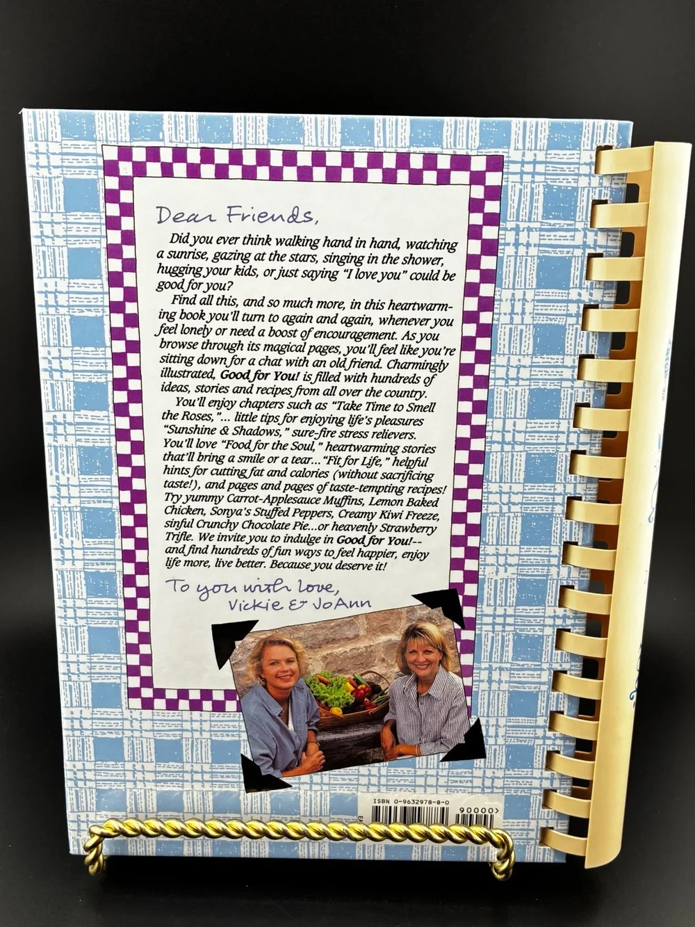1996 Good For You! Cookbook — Light Blue Illustrated Cover