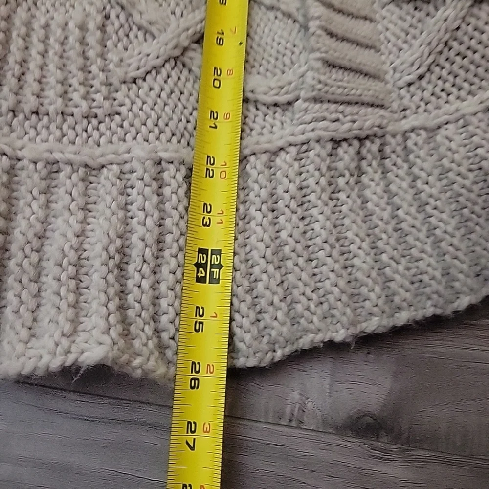 Gio Gio Poncho Sweater‎ Womens Small Medium Beige Knit Pullover Made In Italy