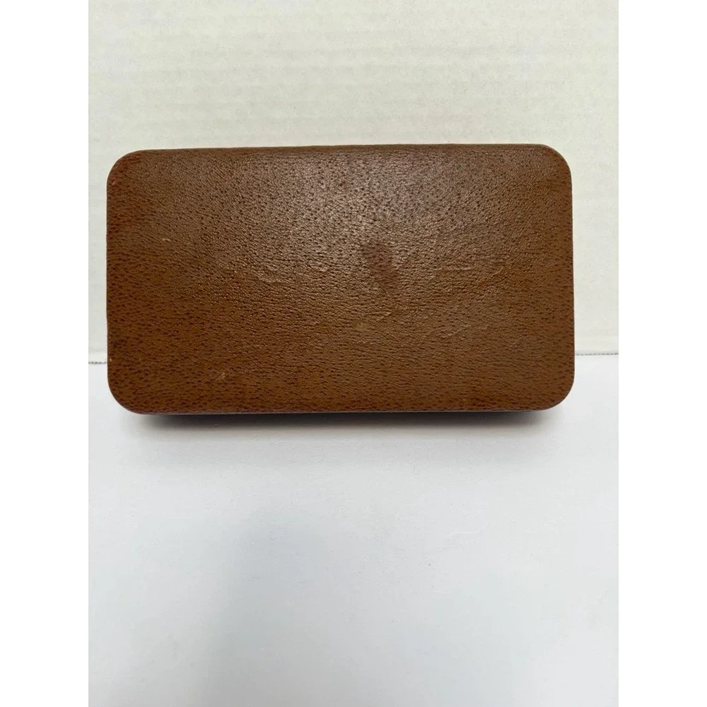 Vintage 1960s 3 Compartment‎  Genuine Farmington Texol Jewelry Box Velvet Lining