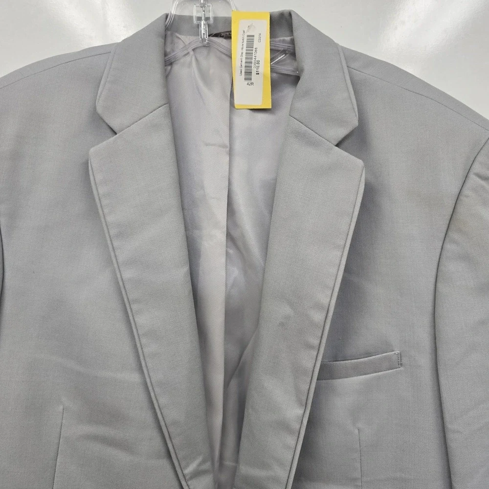 ALLURE MEN CEMENT GREY Tuxedo Sports‎ Coat Blazer Notch Coat 42R Formal Wear