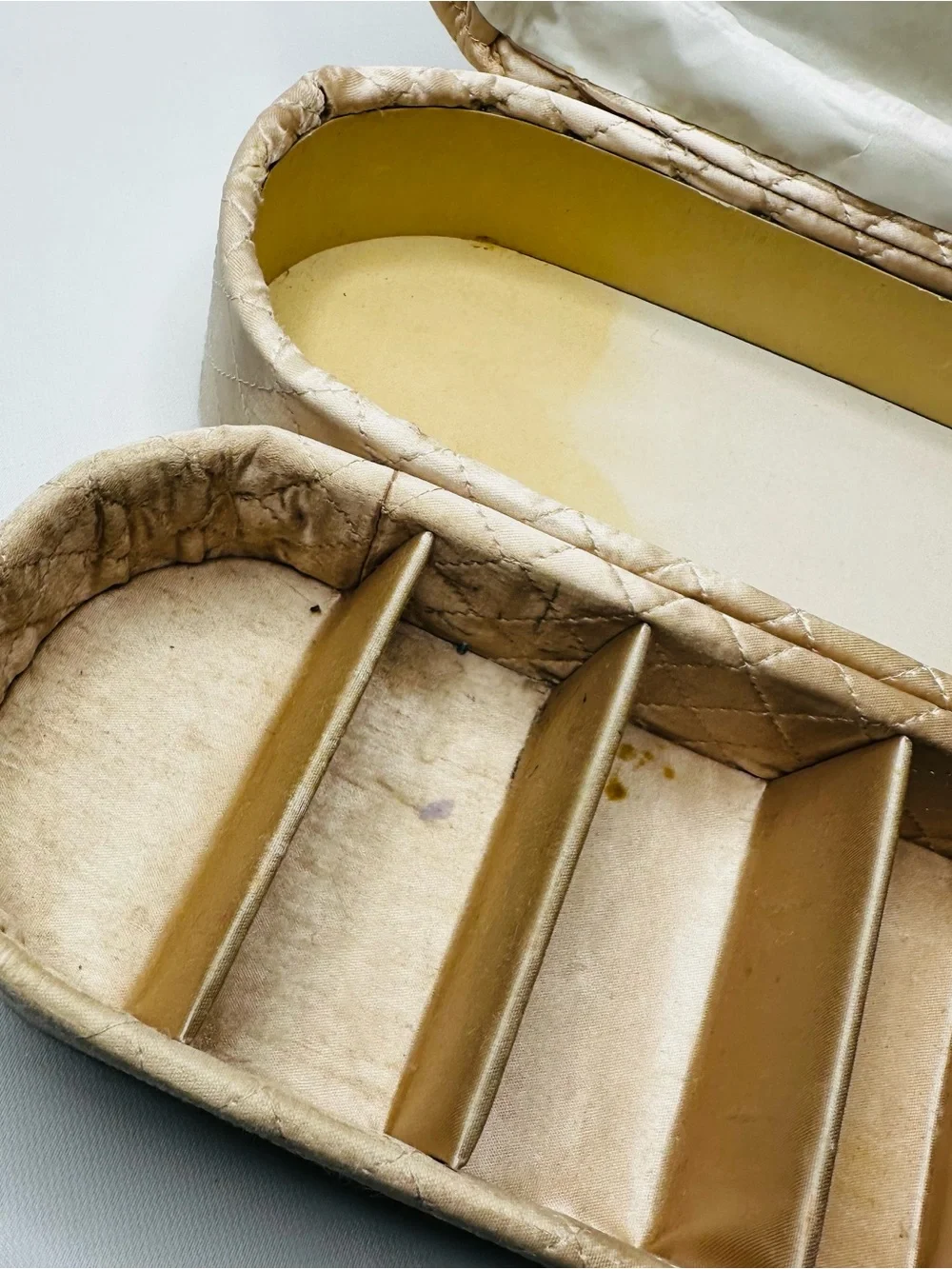 Vintage quilted gold