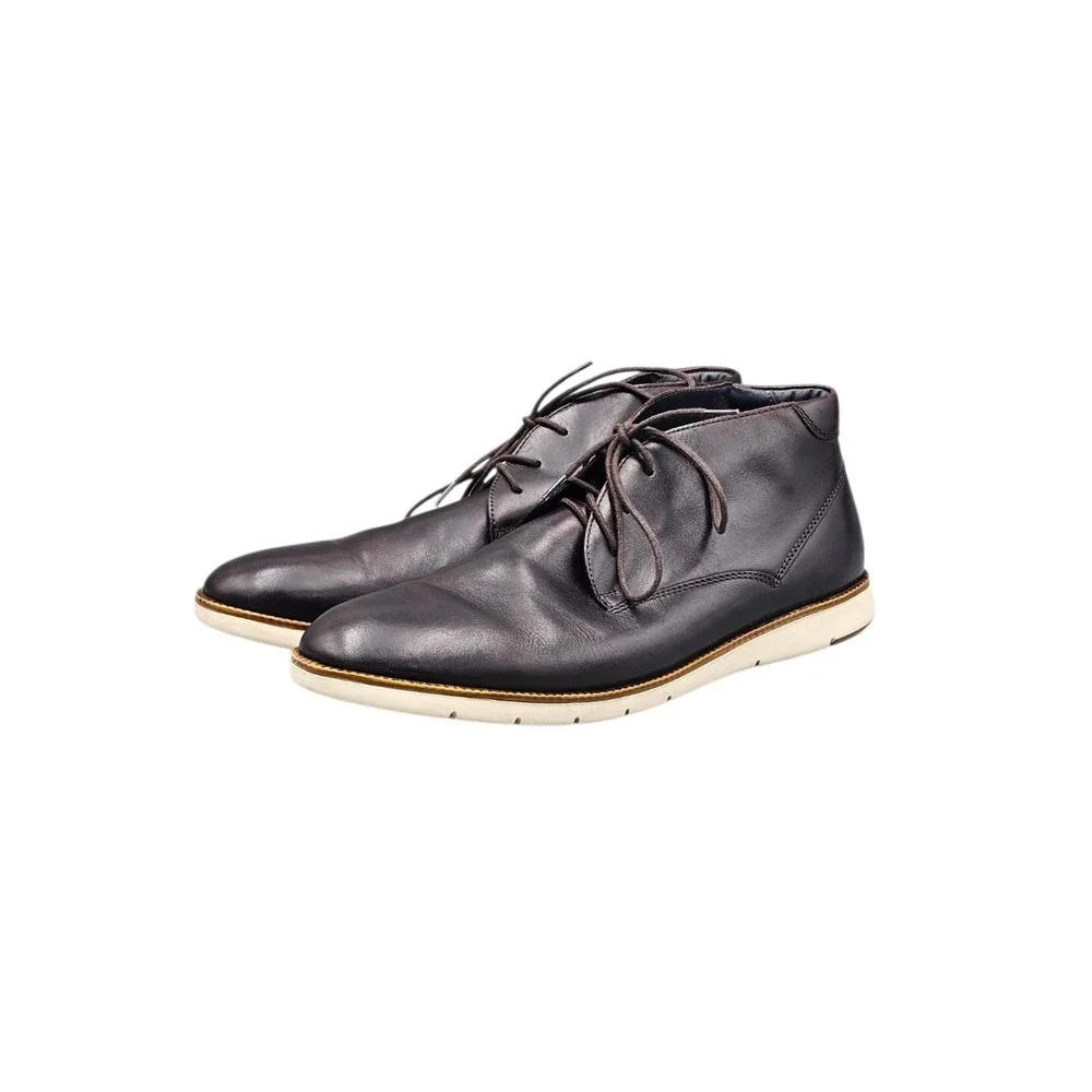 Josef Seibel Men's Size 46/ 12 US EUC Tyler Brown Leather Lace‎ Up Chukka Boots